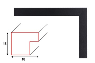 Рамка для фотографий А2 42х59,4 Фоторамка МДФ черная 59,4х42 см CADRO
