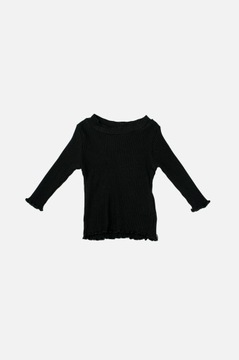 SHEIN CZARNA BLUZKA DŁUGI RĘKAW (3-6M)