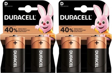 4x BATERIA ALKALICZNA DURACELL D LR20 MN1300 R20