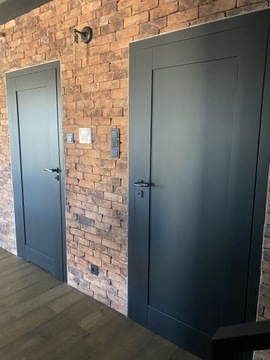 CZARNE DRZWI WEWNĘTRZNE GLAMOUR ELEGANCE WINDOOR PRODUCENT