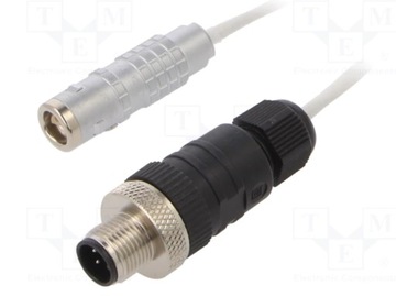 IPF Electronic VKB0C590 Przewód Lemo żeński 2pin M12 męski 3pin