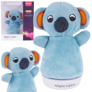 MIŚ KOALA LAMPKA NOCNA PLUSZOWA MASKOTKA PRZYTULANKA CHŁOPCY DZIEWCZYNKI