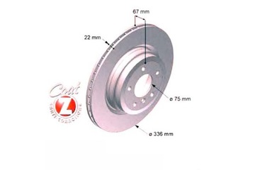 ZIMMERMANN TARCZE HAMULCOWE 2SZT. BMW 3 E90 05- TY