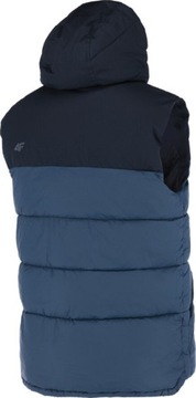 4F ТЕПЛЫЙ ЖИЛЕТ С КАПЮШОНОМ И РУКАВАМИ 4F M151 ТЕМНО-СИНИЙ размер L