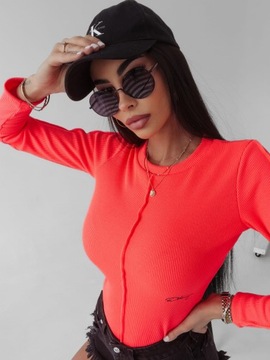 Боди OLAVOGA JASMINE неоново-розового цвета - M