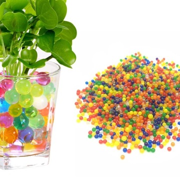 Гелевые шарики WATER HYDROGEL разноцветный искусственный грунт для цветов 25000 XL