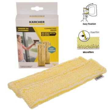 Pad pady na RZEP z mikrofibry KARCHER WV2 WV5 WV10 plus ADV Premium