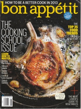 BON APPETIT 1/2013 USA Kulinarny