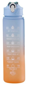 BUTELKA NA WODĘ BIDON Z MIARKĄ FITNESS 900ml