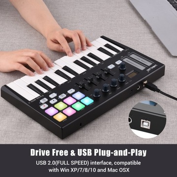 Портативный USB MIDI с 25 клавишами WORLDE Panda MINI II