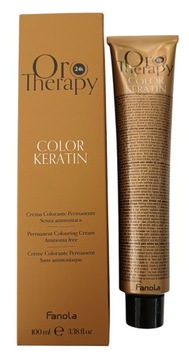 FANOLA ORO THERAPY COLOR KERATIN FARBA BEZ AMONIAKU 4.14 100ml