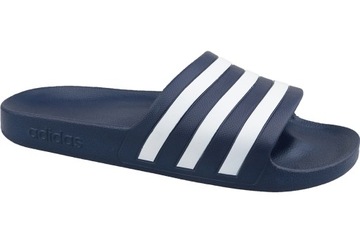 KLAPKI MĘSKIE ADIDAS ADILETTE GRANATOWE KLASYCZNE IDEALNE NA BASEN 40,5