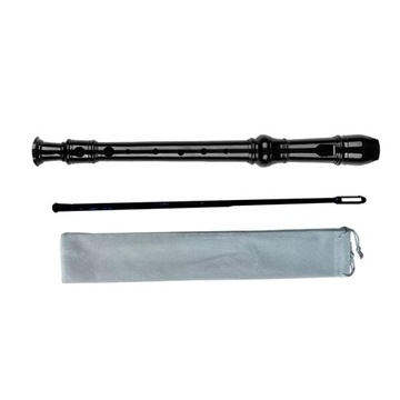 Flet prosty sopranowy Wygodny, świetny dźwięk, łatwy instrument, 8-otworowy flet czarny