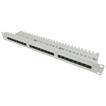 Patch panel patchpanel RACK 19'' 5 24p UTP szary