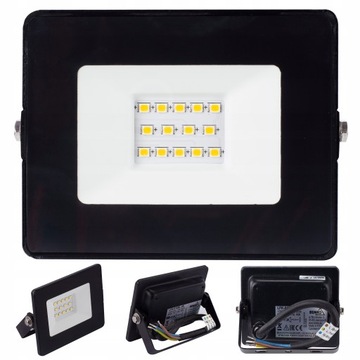 NAŚWIETLACZ HALOGEN LAMPA LED 10W 4000K 800LM IP65