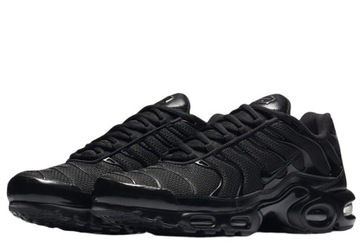 BUTY SPORTOWE MĘSKIE NIKE AIR MAX PLUS TN TRIPLE BLACK CAŁE CZARNE r 43