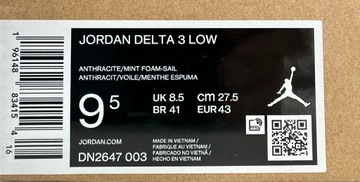 Buty Jordan Delta 3 Low r. 43