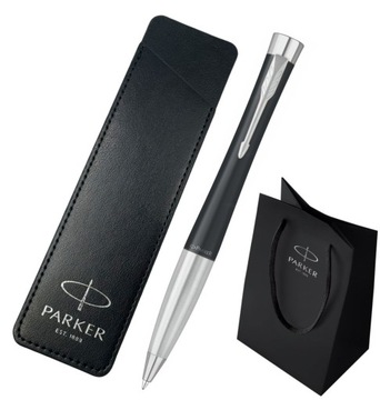 ШАРИКОВАЯ РУЧКА PARKER URBAN CT МАТОВАЯ ЧЕРНАЯ С ГРАВИРОВКОЙ СУМКА PARKER