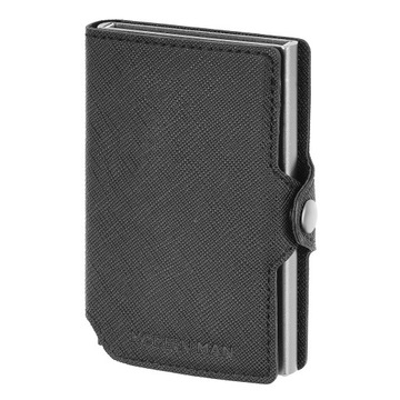 Elegancki Mały Portfel Męski Sportowy Etui na Karty Łatwe wysuwanie Kart
