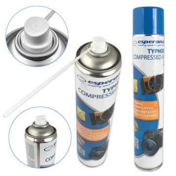 SPRĘŻONE POWIETRZE GAZ W SPRAYU DO CZYSZCZENIA ELEKTRONIKI - 600 ml - ES118