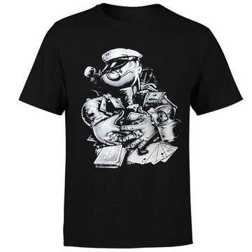 Koszulka męska z nadrukiem MARYNARZ POPEYE PAPAJ SZPINAK 3XL