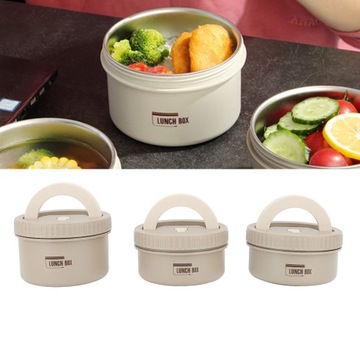 Круглый ланч-бокс Bento Box Coffee Коричневый стальной TA