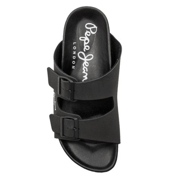 Pepe Jeans Klapki PMS90101 999 Black czarne r.41