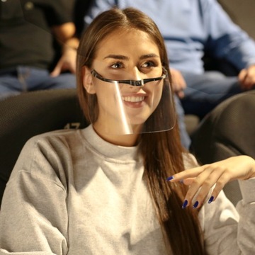 MINI PRZYŁBICA OCHRONNA USTA NOS MASKA TWARZY