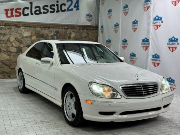 Mercedes Klasa S W220 2001 Mercedes S 600 LONG Biały W12 365KM Gotowy do, zdjęcie 12
