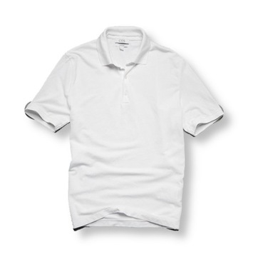 COS polo biała koszulka regular pima cotton L