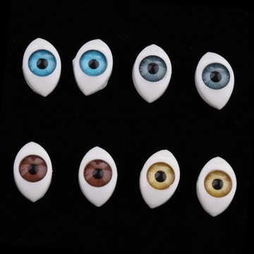 4шт овальная полая пластиковая кукла-маска с глазами