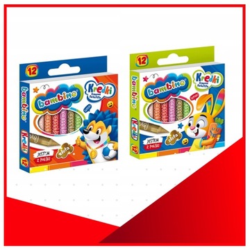 МЕЛКИ BAMBINO 12 ШКОЛЬНЫХ ЦВЕТОВ