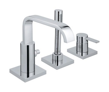 Bateria wannowa GROHE ALLURE 3-otworowa, el. zewnętrzny, chrom