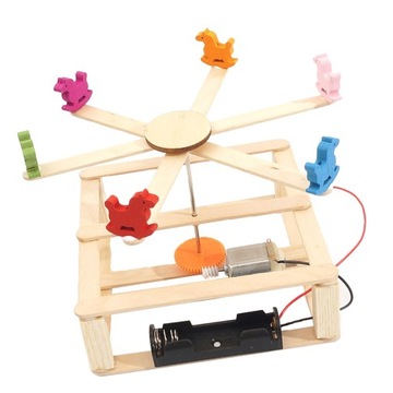 Kids Physics Movement montuje okrągłą karuzelę