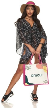 TORBA TOREBKA SHOPPER SHOPERKA JUTOWA PLAŻOWA
