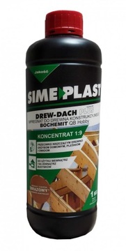 Impregnat do drewna konstrukcyjnego DREW-DACH PLUS SIMEPLAST BRĄZOWY 1kg
