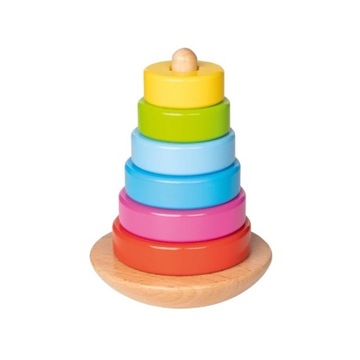 GOKI 58925 UKŁADANKA DREWNIANA PIRAMIDKA