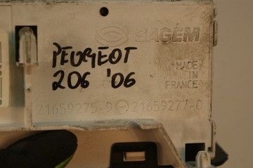 DISPLEJ HODINY PEUGEOT 206 96613334XT
