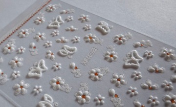 5D наклейки для украшения ногтей, узоры БАБОЧКИ