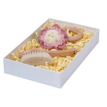 PREZENT DLA NIEMOWLAKA DZIECKA ZABAWKA GRZECHOTKA HANDMADE CHRZEST ROCZEK