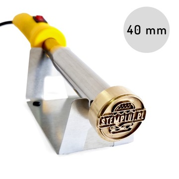 Stempel termiczny do burgerów, skóry, drewna TWOJE LOGO hot stamp wypalarka