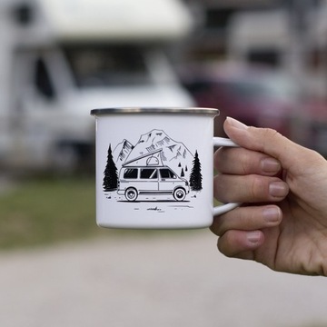 Эмалированная кружка - Wild Camping