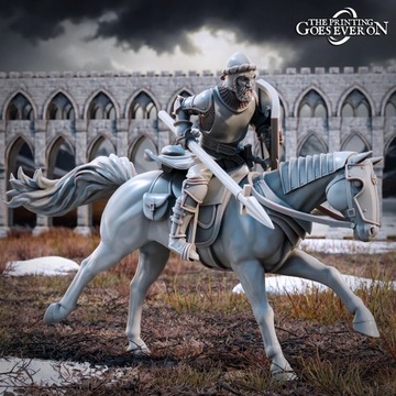 Mounted Man at Arms A The Printing Goes Ever On