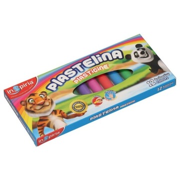 ПЛАСТИКИН INSPIRIA - 12 ЦВЕТОВ