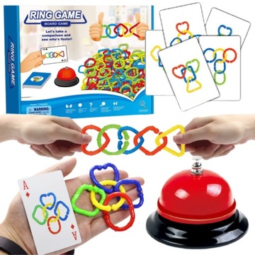 GRA ZRĘCZNOŚCIOWA RING GAME POŁĄCZ OBRĘCZE DZWONEK