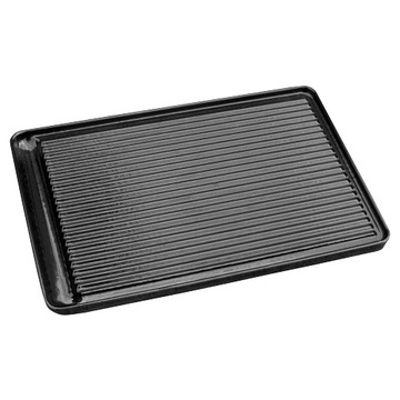 GRILL ŻELIWNA PŁYTA RYFLOWANA 40x26