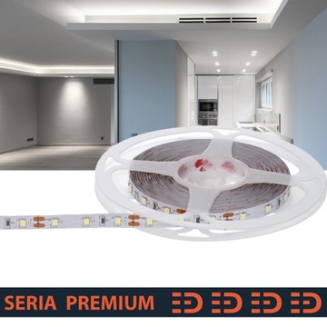 Taśma LED Premium 12V 60led 5.4W/m 6000-7000K 500lm Ra80 SMD2835