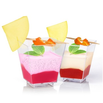 KUBECZKI MAŁE NA MINI DESERY 60ML PIRAMIDA 50SZT.