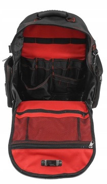 PLECAK NARZĘDZIOWY WARSZTATOWY TORBA MONTERSKA ORGANIZER NA NARZĘDZIA ZAMEK