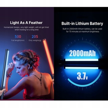 Ulanzi VL119 RGB Tube Light Ручной видеосвет
